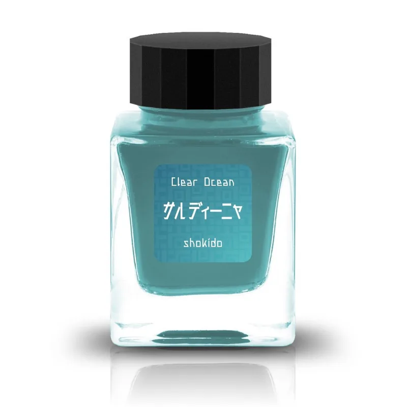万年筆用インク Clear Ocean サルディーニャ のボトル