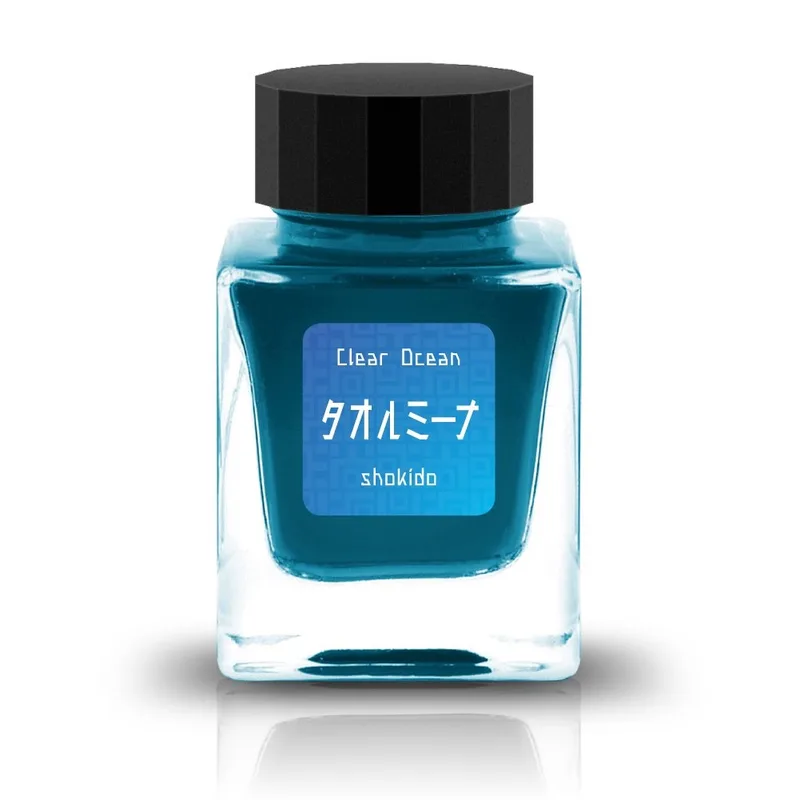 万年筆用インク Clear Ocean タオルミーナ のボトル