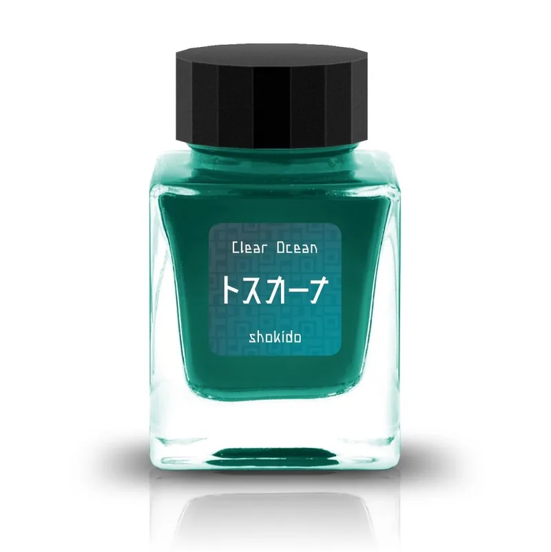 万年筆用インク Clear Ocean トスカーナ のボトル