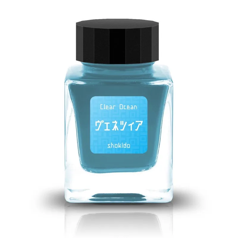 万年筆用インク Clear Ocean ヴェネツィア のボトル