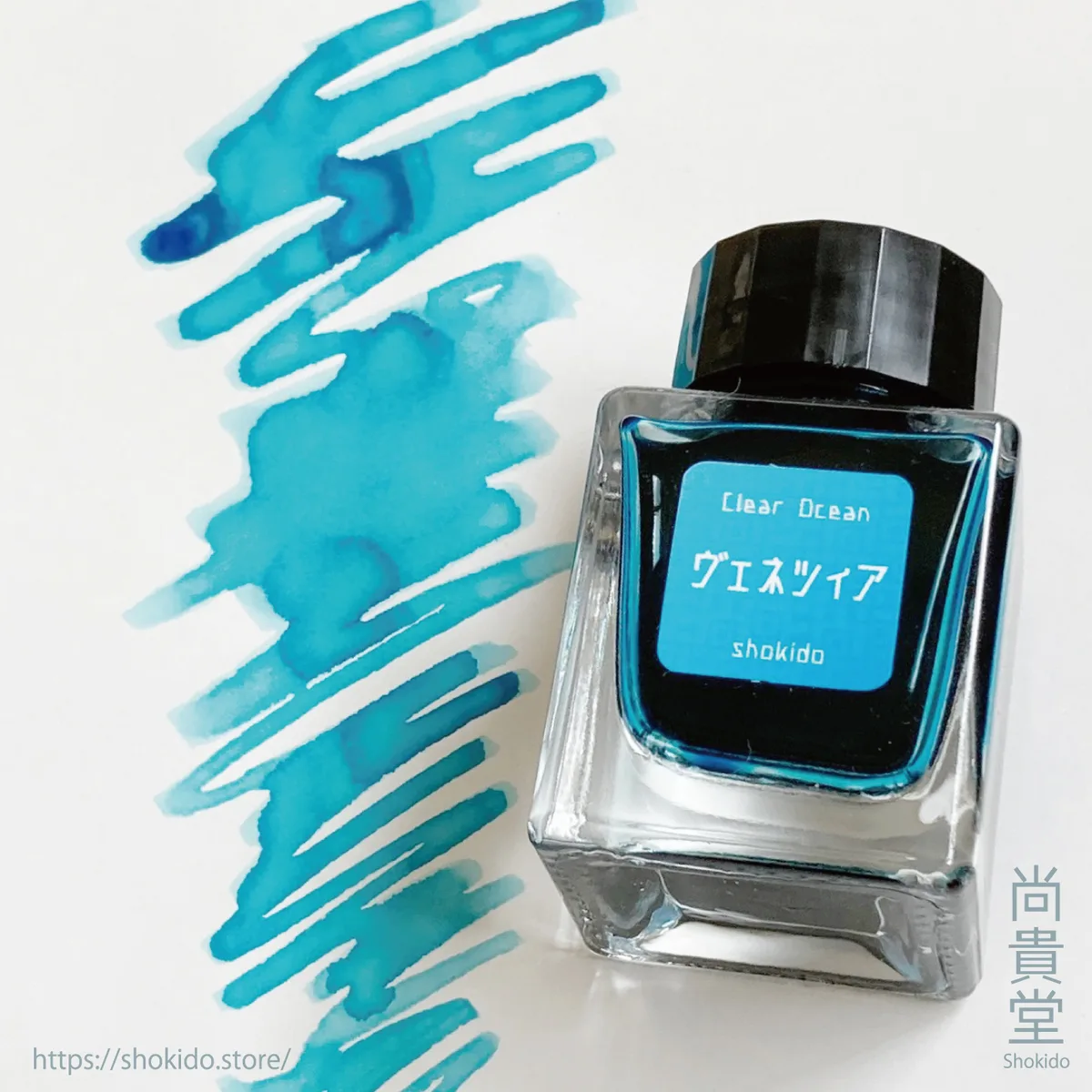 万年筆用インク Clear Ocean ヴェネツィア の色見本